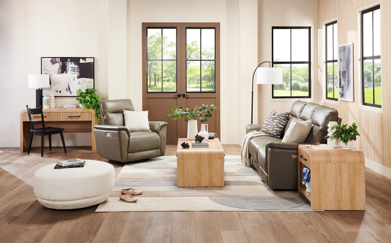 Lenore 59” Modern Sofa Table with Storage - Natural