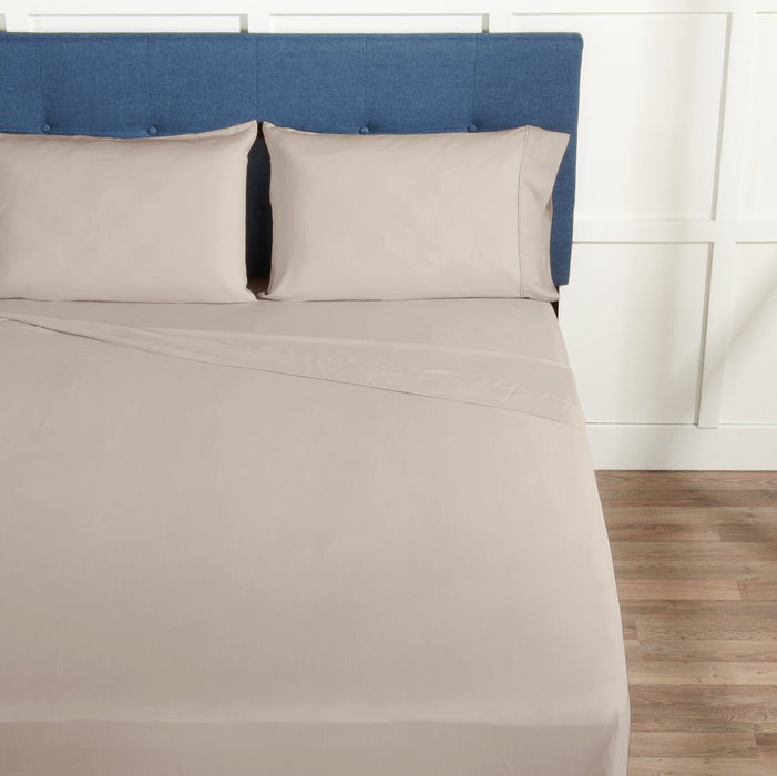 BEDGEAR Hyper-Linen™ Performance 4-Piece King Split Sheet Set - Beige 