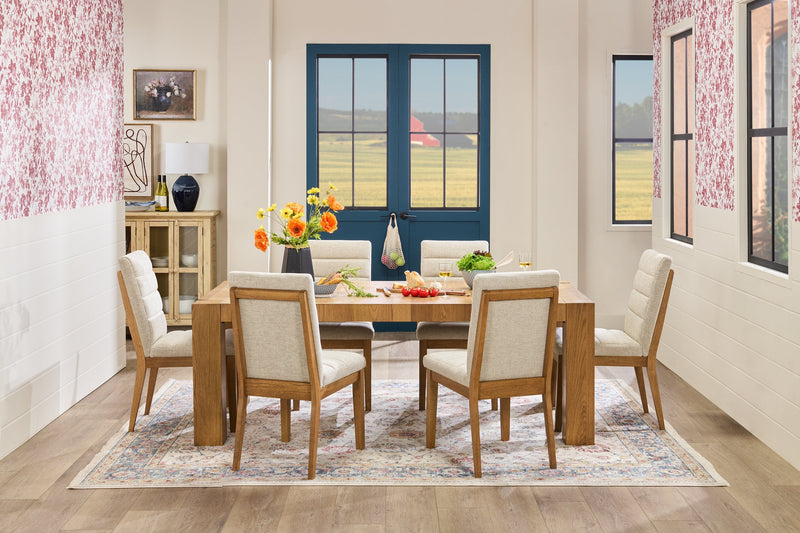 Lotus 7-Piece Upholstered Dining Set