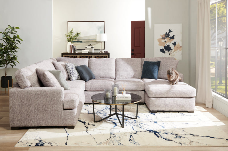 Luxe 3-Piece Right-Facing Sectional - Zaftig Dove