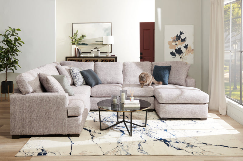 Luxe 3-Piece Right-Facing Sectional - Zaftig Dove