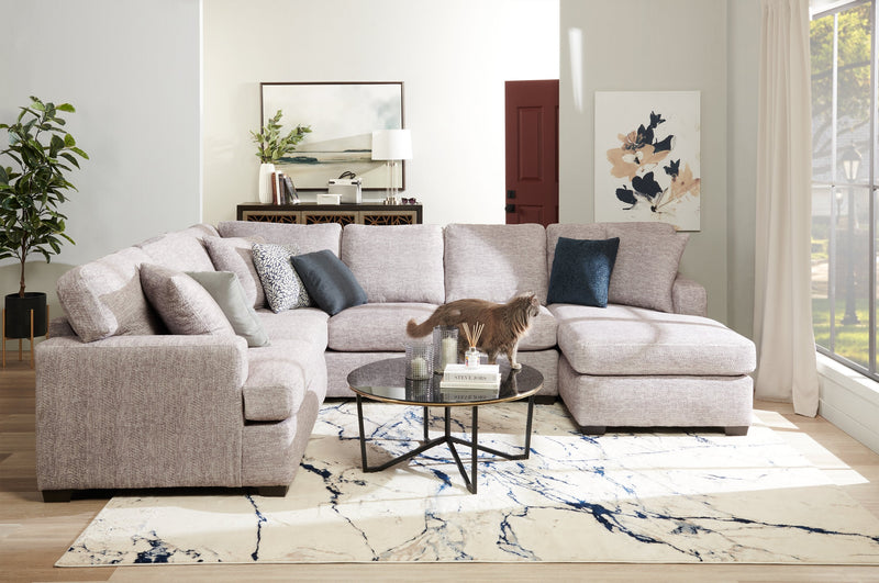 Luxe 3-Piece Right-Facing Sectional - Zaftig Dove