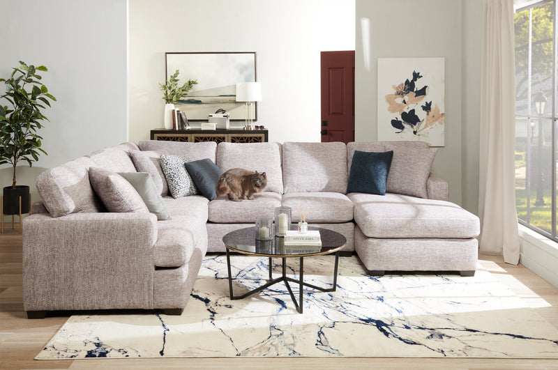 Luxe 3-Piece Right-Facing Sectional - Zaftig Dove