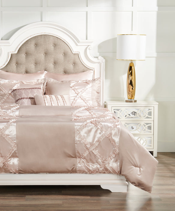 Margot 7-Piece Queen Comforter Set - Mocha