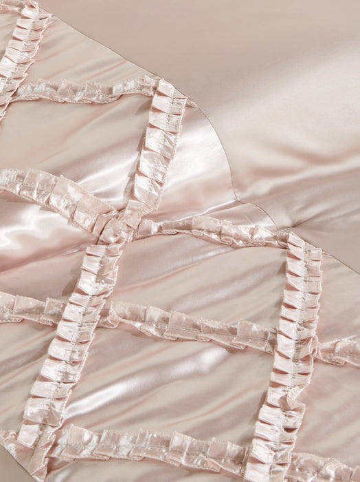 Margot 7-Piece Queen Comforter Set - Mocha