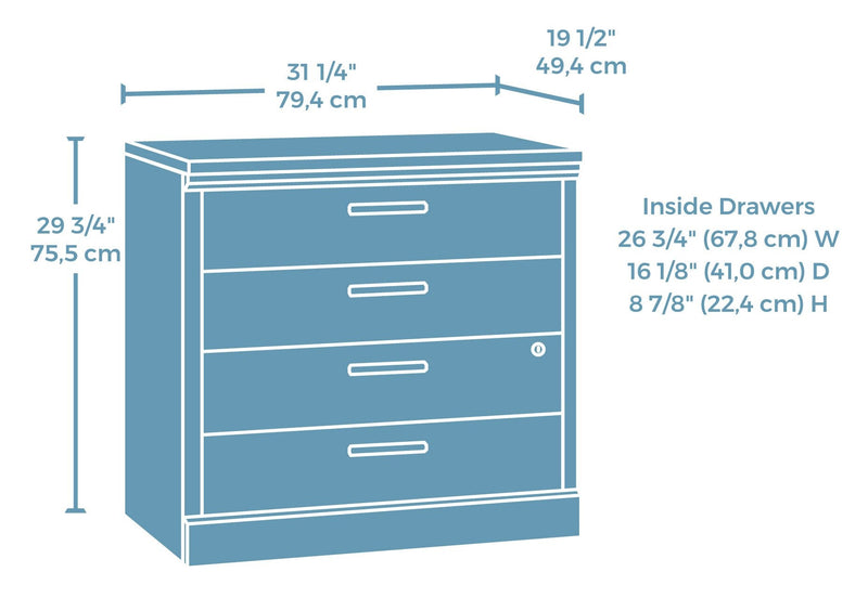 Mason Peak 31.26\" Commercial Grade 2-Drawer Lateral Filing Cabinet - Prime Oak