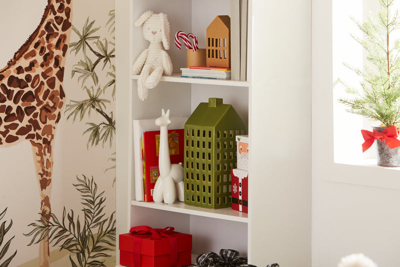 Slade 5-Shelf Bookcase - White