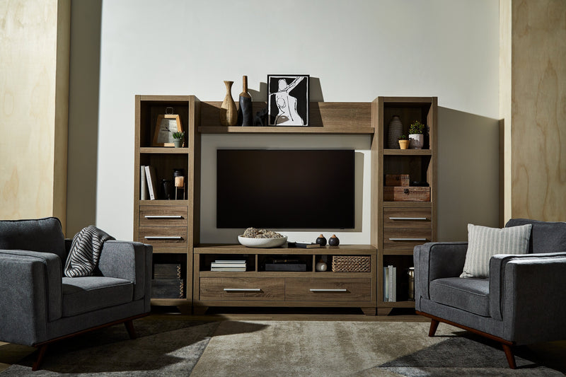 Glendale 4-Piece Entertainment Centre with 60\" TV Opening – Grey