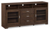 Melody 60\" TV Stand with Storage and Cable Management for TVs up to 65\"- Brown