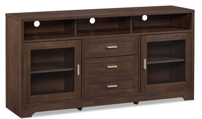Melody 60\" TV Stand with Storage and Cable Management for TVs up to 65\"- Brown