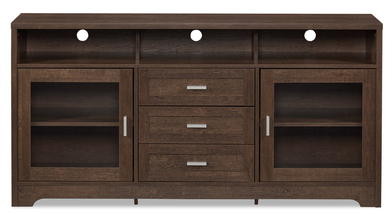 Melody 60\" TV Stand with Storage and Cable Management for TVs up to 65\"- Brown