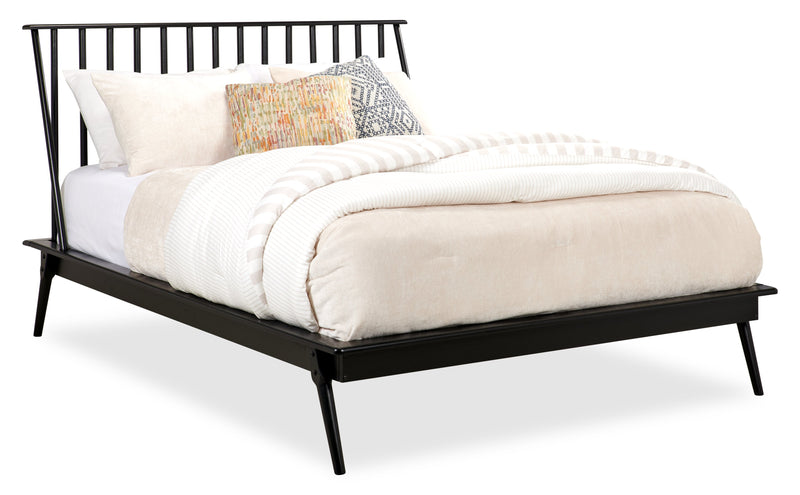 Milan Queen Bed - Black 