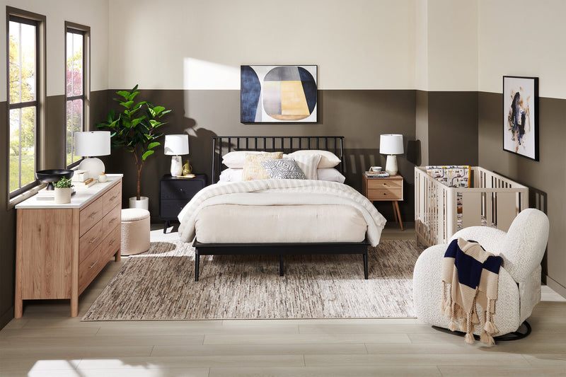 Milan Queen Bed - Black 