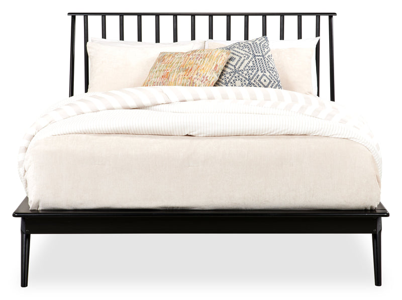 Milan Queen Bed - Black 