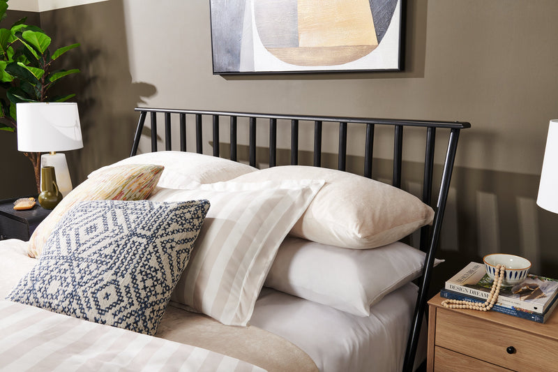 Milan Queen Bed - Black 