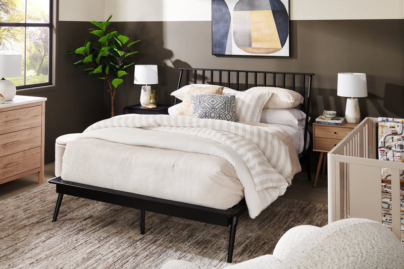 Milan Queen Bed - Black 