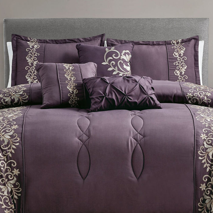 Milan 7-Piece Queen Comforter Set 