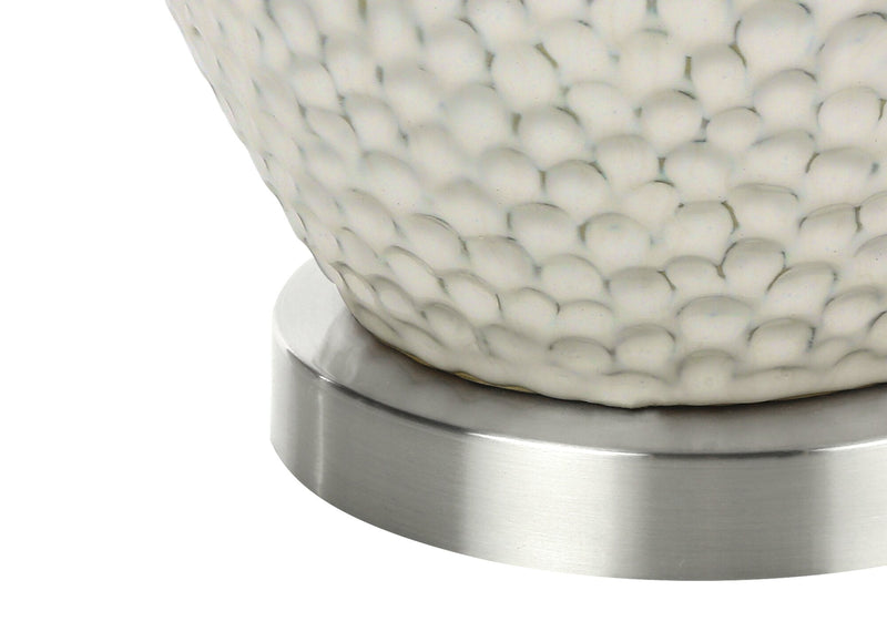 28\" Cream Ceramic Table Lamp