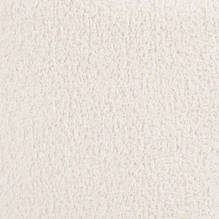Moon 78\" Fabric Curved Loveseat with Accent Pillows - Wooly Almond White 