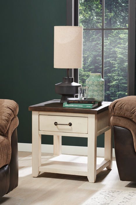 Morgan End Table - White