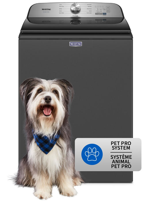 Maytag 5.4 Cu. Ft. Pet Pro Top-Load Washer - Volcano Black - MVW6500MBK 