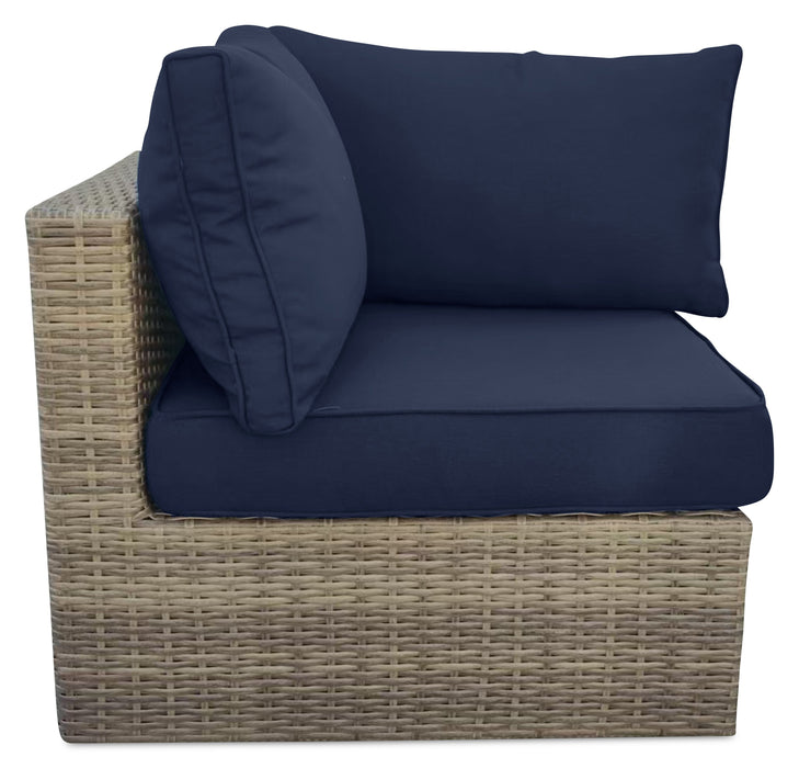 Naples Patio Corner Chair - Blue