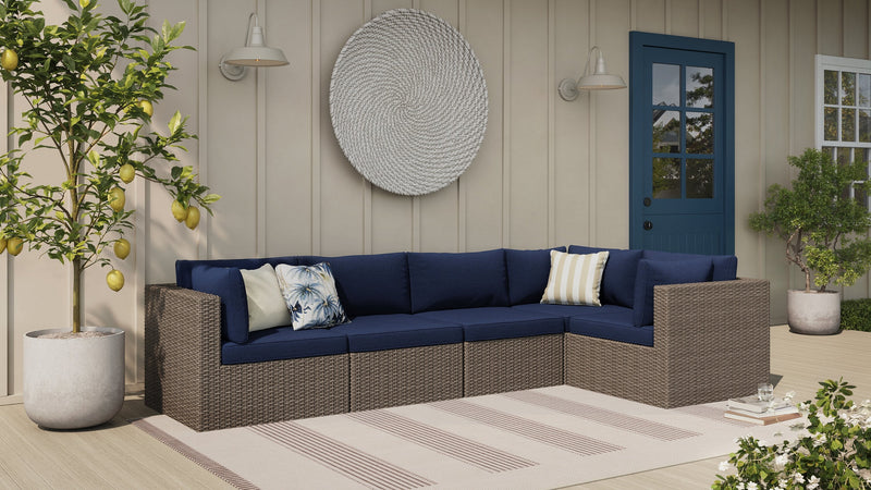 Naples 5-Piece Patio Set - Blue