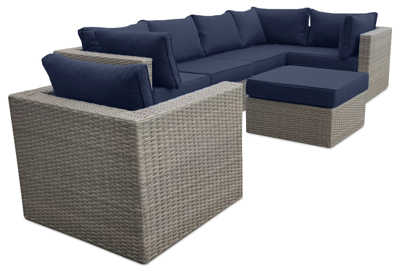 Naples 7-Piece Patio Set - Blue