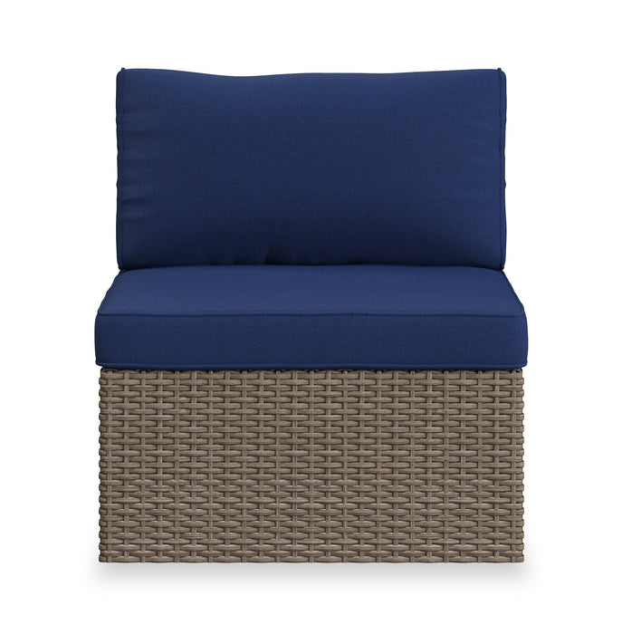 Naples 10-Piece Patio Set - Blue 