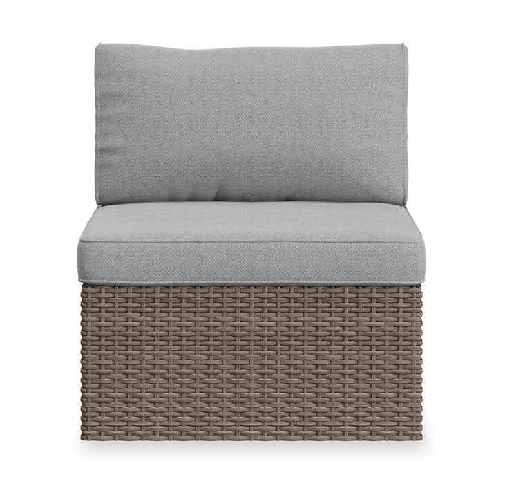Naples Patio Armless Chair - Grey 