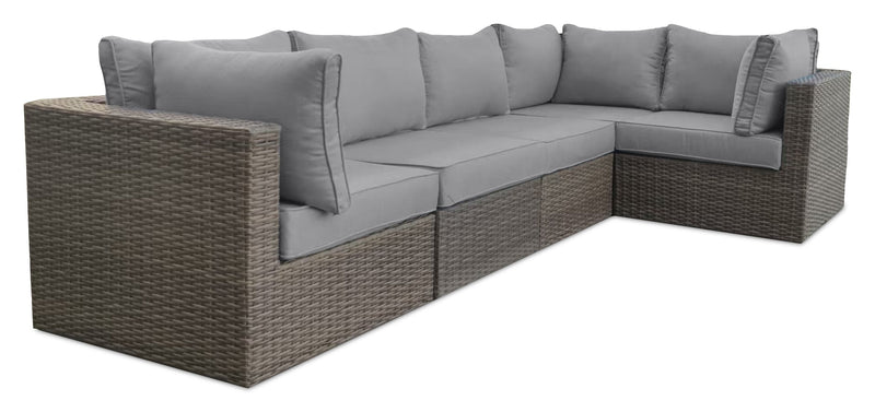 Naples Patio Armless Chair - Grey 