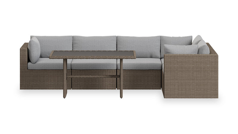 Naples 5-Piece Patio Set - Grey
