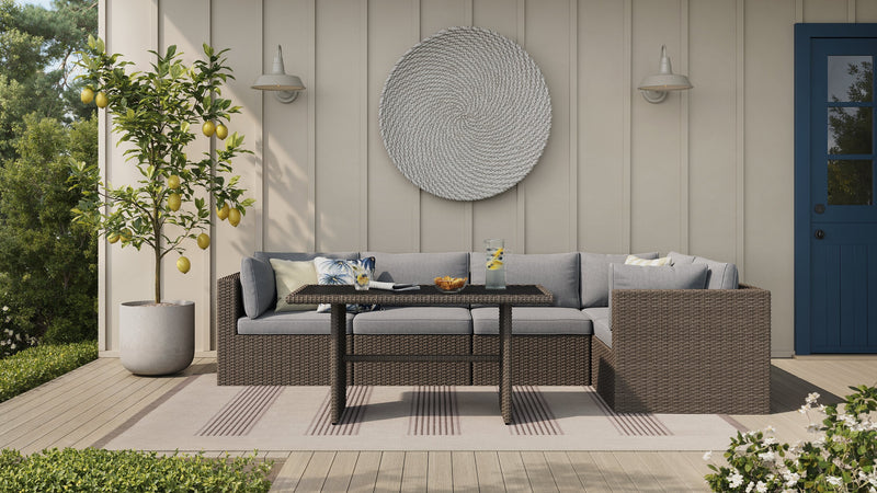 Naples 5-Piece Patio Set - Grey