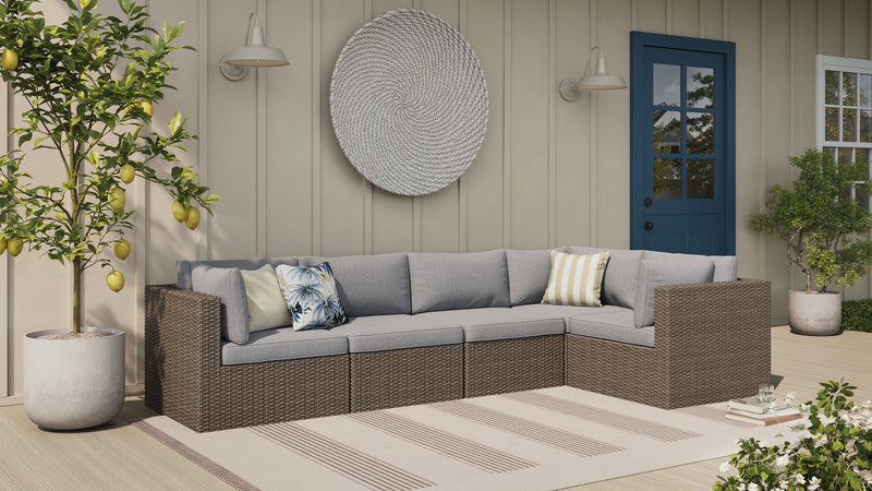 Naples 5-Piece Patio Set - Grey