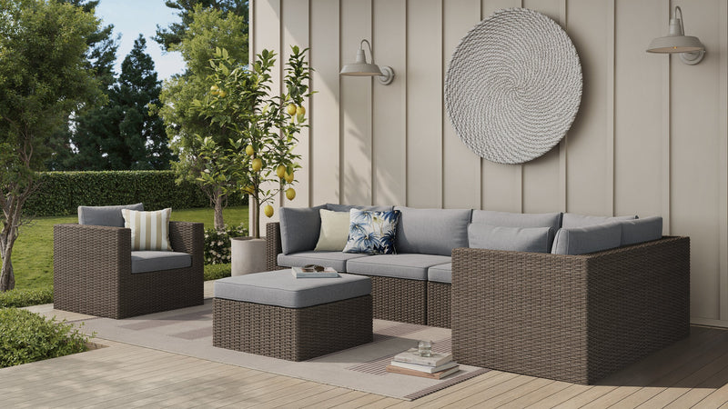 Naples 7-Piece Patio Set - Grey