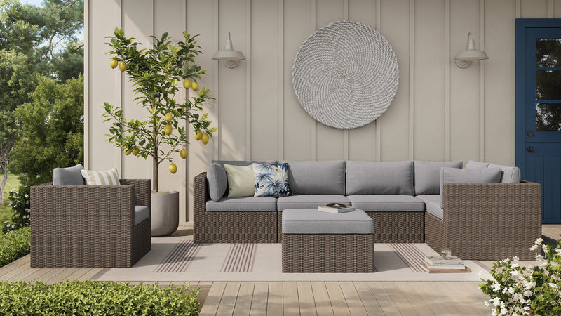 Naples 7-Piece Patio Set - Grey