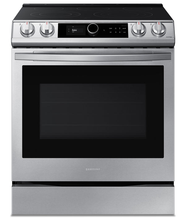 Samsung BESPOKE 6.3 Cu. Ft. Slide-In Electric Range with True Convection – NE63T8711SS/AC