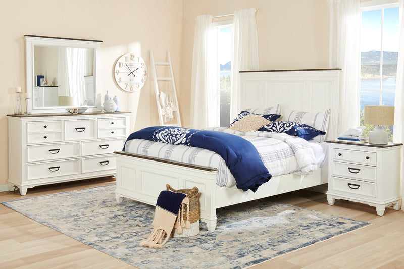 Navy Damask 3-Piece Full/Queen Comforter Set