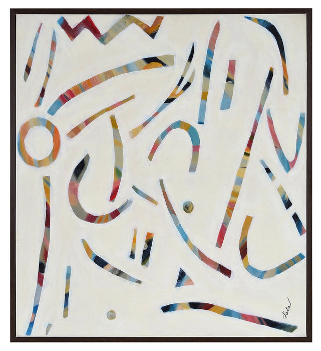 Framed Retro-Style Canvas - 36” x 40” 
