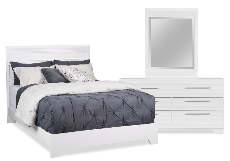 Olivia 5-Piece Queen Bedroom Package - White