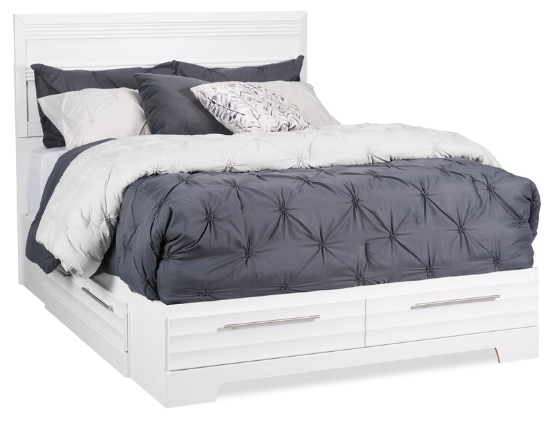 Olivia 6-Piece Full Storage Bedroom Package - White