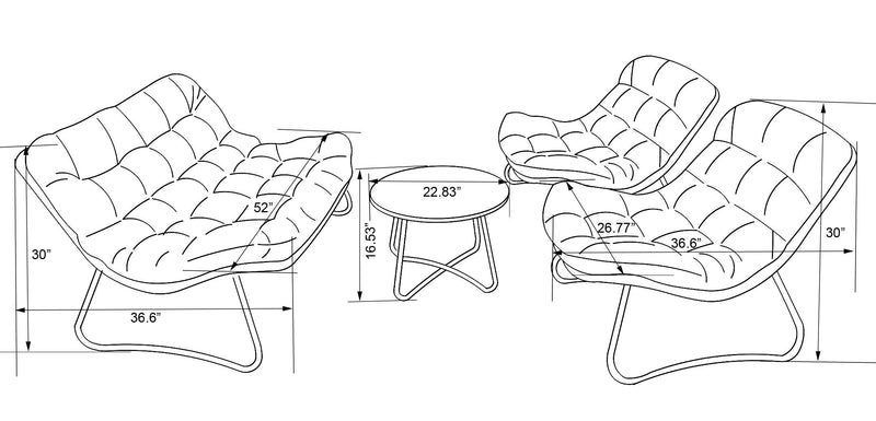 Oslo 4-Piece Patio Set