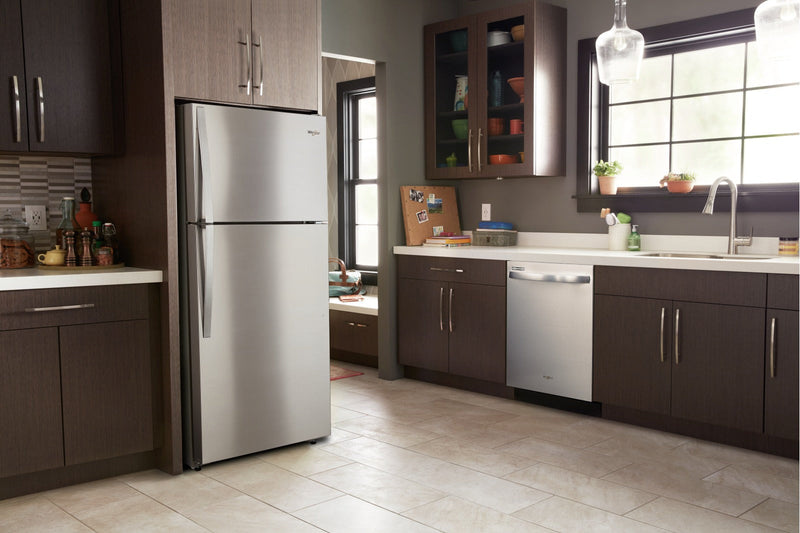 Whirlpool 14 Cu. Ft. Top-Freezer Refrigerator – WRT134TFDM