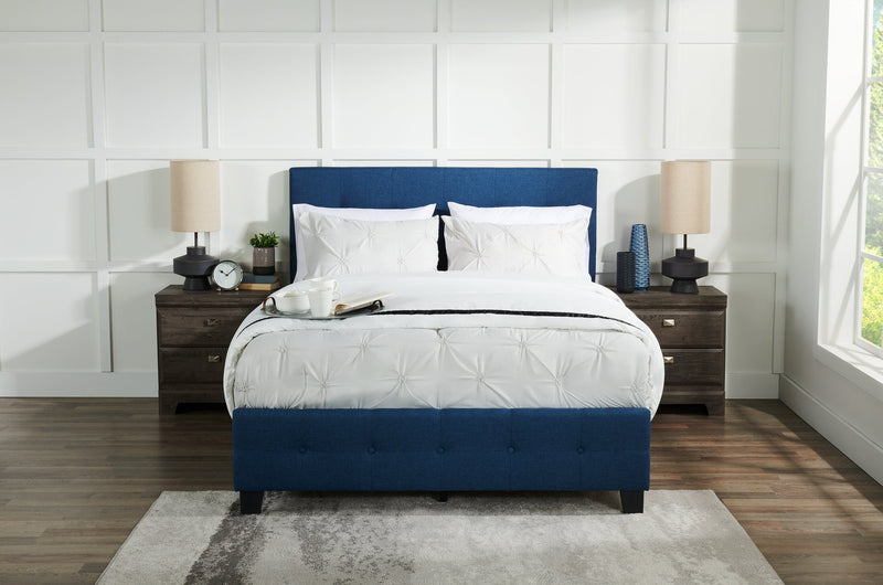 Page Queen Bed - Blue