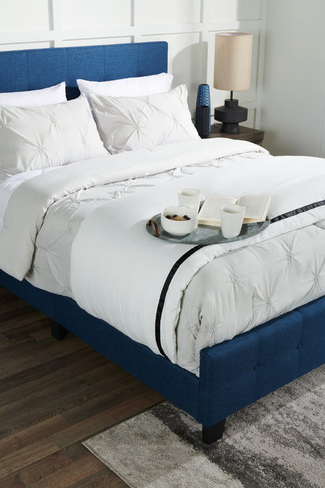 Page Queen Bed - Blue