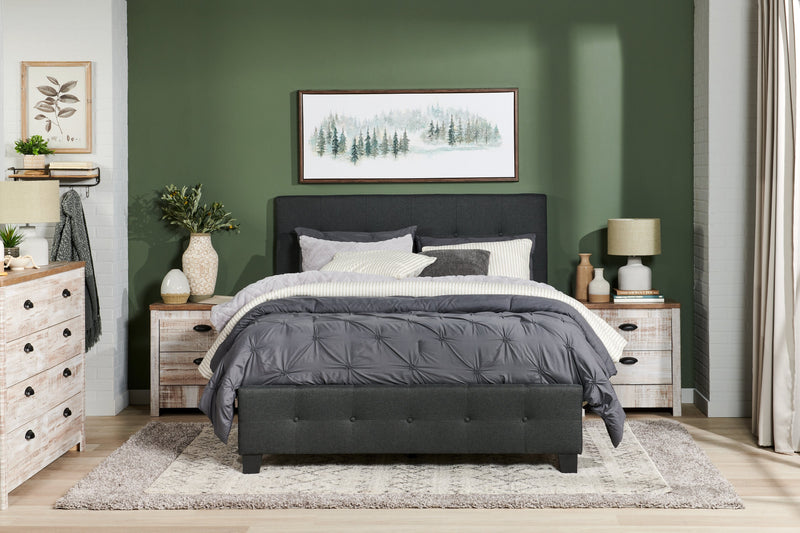 Page Queen Bed - Charcoal