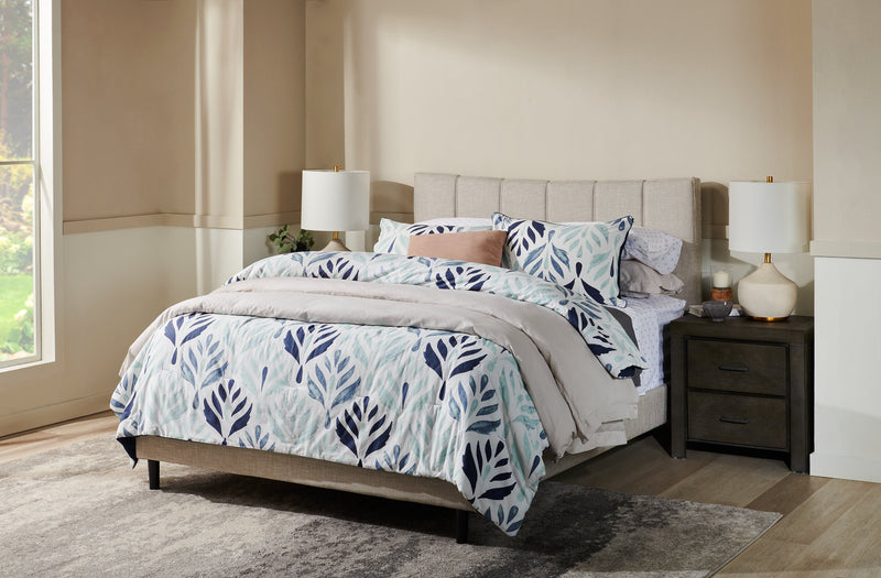 Paseo Queen Platform Bed – Taupe