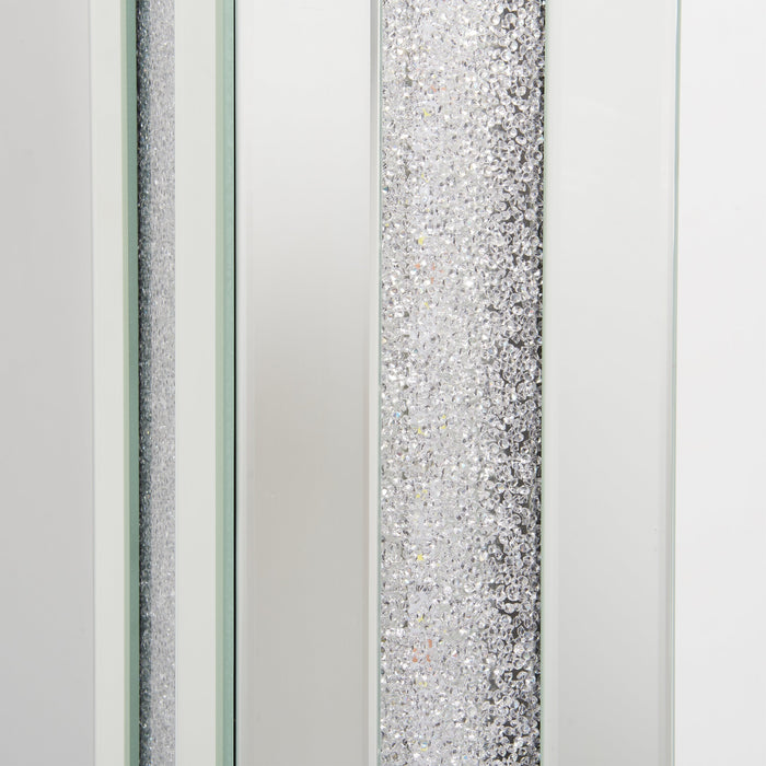 Persia 54.3\" Glam Floor Lamp with Glass, Mirror and Acrylic Crystals