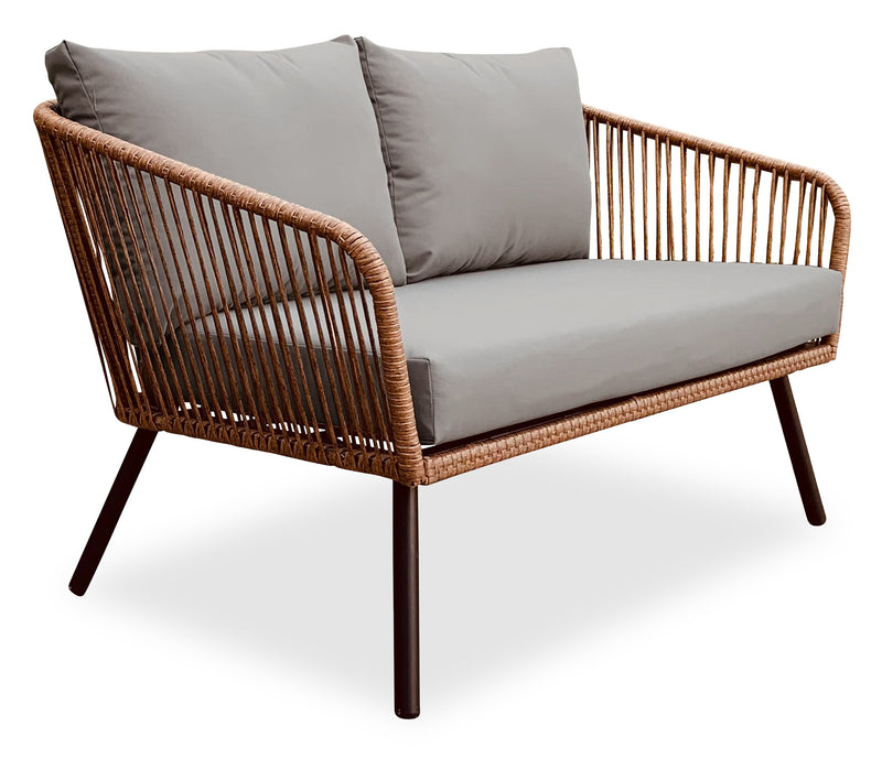 Porto 4-Piece Patio Conversation Set - Brown