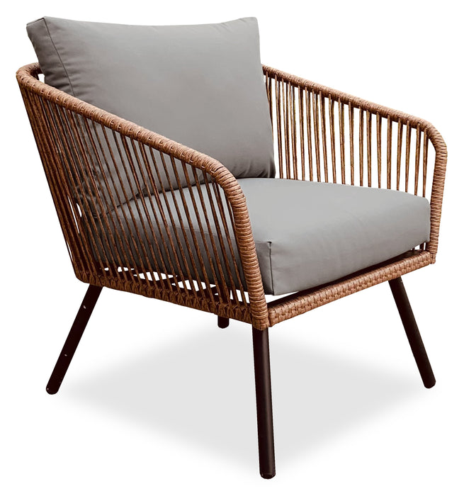 Porto 4-Piece Patio Conversation Set - Brown